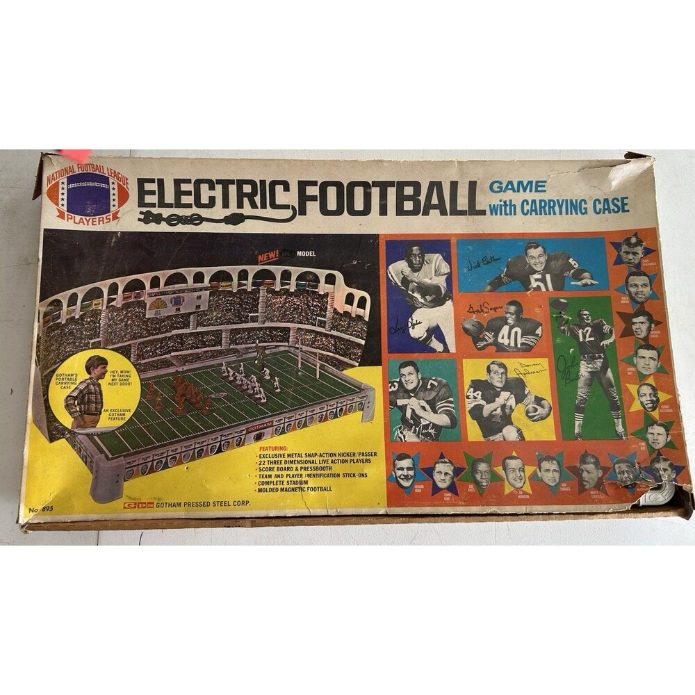Vintage 1969 Gotham GPS No. 895 Electric Football Game Carrying Case Works NFL